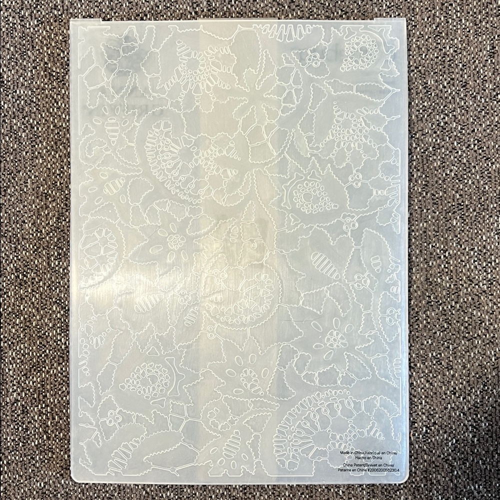 Anna Griffin Embossing Folders Lot Of 4 Lace Designs. - Picture 10 of 14